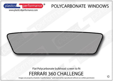 ポリカーボネート リアバルクヘッドウインドウ｜Ferrari 360 Challenge