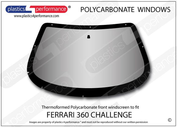 ポリカーボネート フロントウインドスクリーン｜Ferrari 360 Challenge