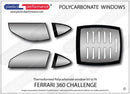 ポリカーボネート ウインドウキット｜Ferrari 360 Challenge