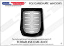 ポリカーボネート リアウインドウ｜Ferrari 458 Challenge