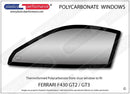 ポリカーボネート ウインドウキット｜Ferrari F430 GT2/ GT3