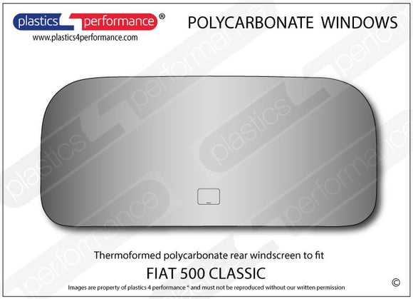 ポリカーボネート リアウインドウ｜Fiat 500 Classic