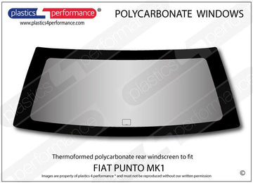 ポリカーボネート リアウインドウ｜Fiat Punto MK1