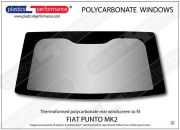 ポリカーボネート リアウインドウ｜Fiat Punto MK2