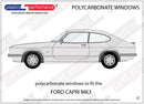 ポリカーボネート 右フロントドアウインドウ｜Ford Capri MK3（1978〜1986年） 2