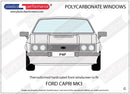 ポリカーボネート フロントウインドスクリーン｜Ford Capri MK3（1978〜1986年） 2