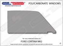 ポリカーボネート 右フロントドアウインドウ｜Ford Cortina MK2（1966〜1970年） 2