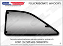 ポリカーボネート ウインドウキット｜Ford Escort MK5/ Cosworth（1990〜1997年） 6