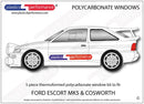 ポリカーボネート ウインドウキット｜Ford Escort MK5/ Cosworth（1990〜1997年） 3