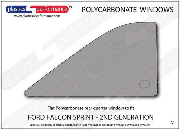 ポリカーボネート 右リアクォーターウインドウ｜Ford Falcon Sprint - 2nd Generation 1