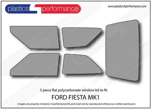 ポリカーボネート ウインドウキット｜Ford Fiesta MK1（1976〜1983年） 1