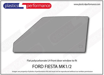 ポリカーボネート 左フロントドアウインドウ｜Ford Fiesta MK2（1983〜1989年） 2