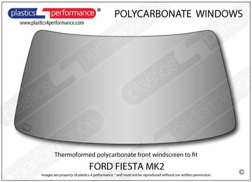 ポリカーボネート フロントウインドスクリーン｜Ford Fiesta MK2（1983〜1989年） 1