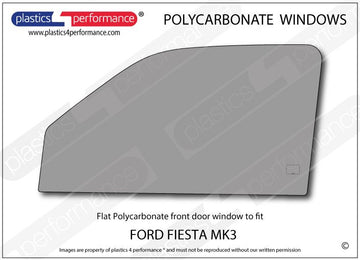 ポリカーボネート 左フロントドアウインドウ｜Ford Fiesta MK3（1989〜1995年） 1