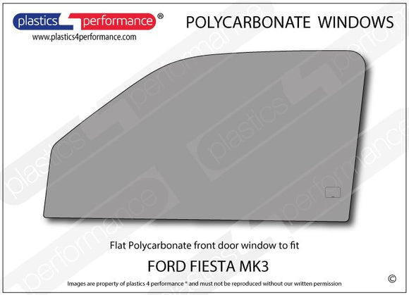 ポリカーボネート 左フロントドアウインドウ｜Ford Fiesta MK3（1989〜1995年） 1