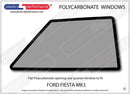 ポリカーボネート 右リアクォーターウインドウ｜Ford Fiesta MK3（1989〜1995年） 2