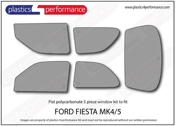 ポリカーボネート ウインドウキット｜Ford Fiesta MK4 & MK5（1995〜2002年） 1
