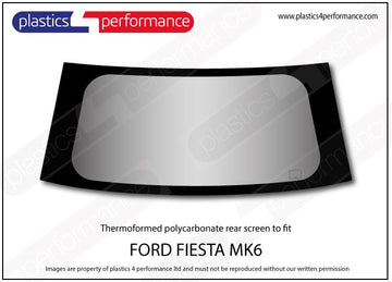 ポリカーボネート リアウインドウ｜Ford Fiesta Mk6 - 3dr Hatchback（2002〜2008年） 1