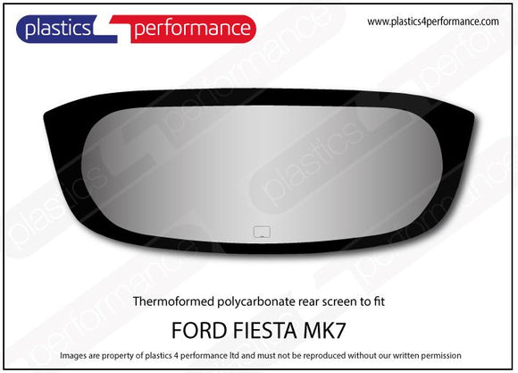 ポリカーボネート リアウインドウ｜Ford Fiesta MK7 - 3dr Hatchback（2008〜2017年） 1