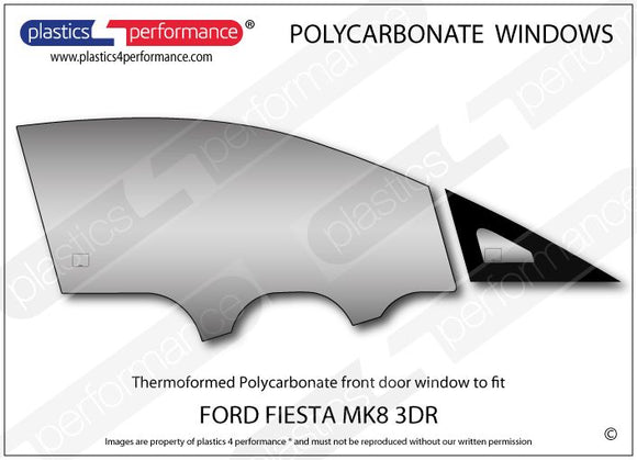 ポリカーボネート ウインドウキット｜Ford Fiesta MK8 - 3dr Hatchback（2017年〜現在） 6