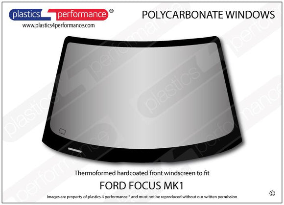 ポリカーボネート フロントウインドスクリーン｜Ford Focus MK1 - 3dr Hatchback（1998〜2004年） 1