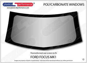 ポリカーボネート リアウインドウ｜Ford Focus MK1 - 3dr Hatchback（1998〜2004年） 1