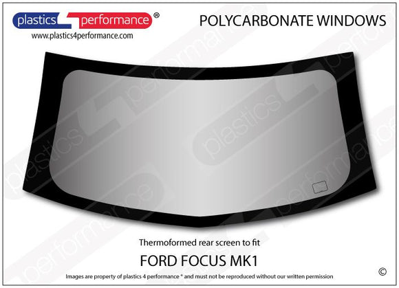 ポリカーボネート リアウインドウ｜Ford Focus MK1 - 3dr Hatchback（1998〜2004年） 1