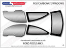 ポリカーボネート ウインドウキット｜Ford Focus MK1 - 3dr Hatchback（1998〜2004年） 1