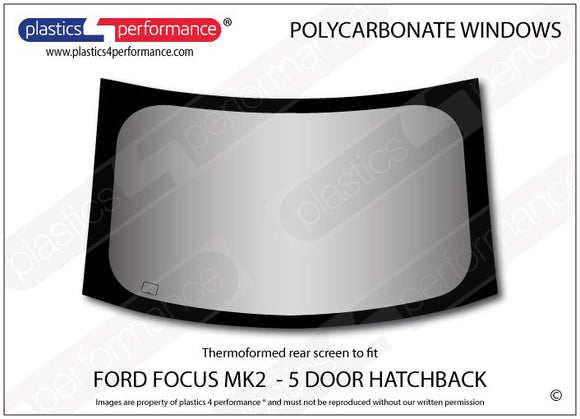 ポリカーボネート リアウインドウ｜Ford Focus Mk2 - 5dr Hatchback（2004〜2010年） 1