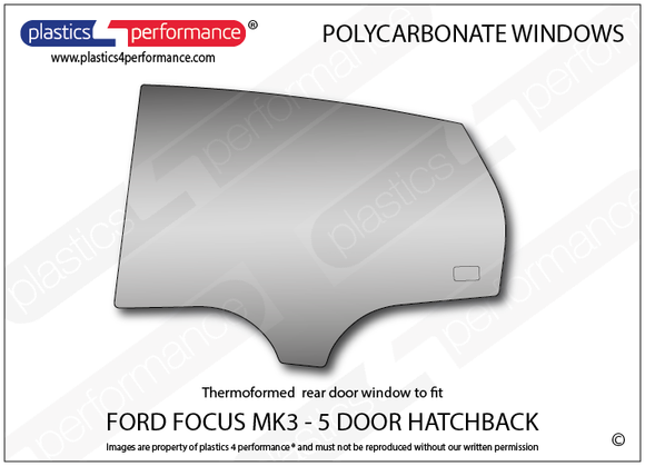 ポリカーボネート ウインドウキット｜Ford Focus MK3 - 5dr Hatchback（2010〜2014年） 5