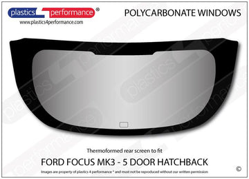 ポリカーボネート リアウインドウ｜Ford Focus MK3 - 5dr Hatchback（2010〜2014年） 1