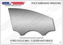 ポリカーボネート ウインドウキット｜Ford Focus MK3 - 5dr Hatchback（2010〜2014年） 10