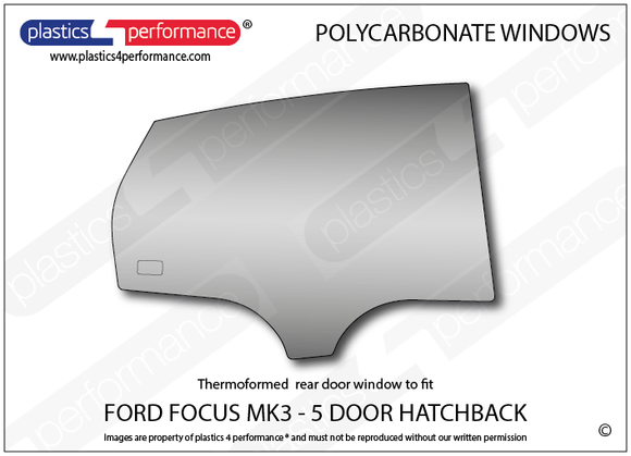 ポリカーボネート ウインドウキット｜Ford Focus MK3 - 5dr Hatchback（2010〜2014年） 9