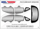 ポリカーボネート ウインドウキット｜Ford Focus MK3 - 5dr Hatchback（2010〜2014年） 1