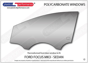 ポリカーボネート ウインドウキット｜Ford Focus MK3 - Sedan（2010〜2014年） 2