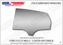 ポリカーボネート ウインドウキット｜Ford Focus MK3.5 - 5dr Hatchback（2015〜2018年） 4