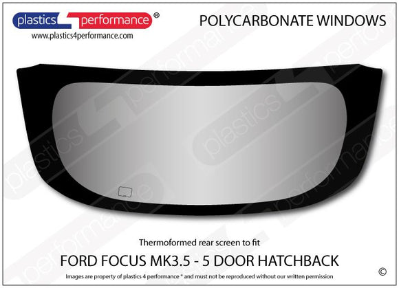 ポリカーボネート ウインドウキット｜Ford Focus MK3.5 - 5dr Hatchback（2015〜2018年） 6