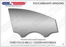 ポリカーボネート ウインドウキット｜Ford Focus MK3.5 - 5dr Hatchback（2015〜2018年） 9