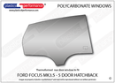 ポリカーボネート ウインドウキット｜Ford Focus MK3.5 - 5dr Hatchback（2015〜2018年） 8