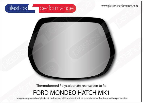 ポリカーボネート リアウインドウ｜Ford Mondeo MK1 - 5dr Hatchback（1993〜1996年） 1