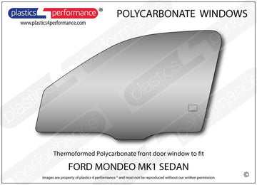 ポリカーボネート 左フロントドアウインドウ｜Ford Mondeo MK1/2 - Sedan（1993〜2001年） 1