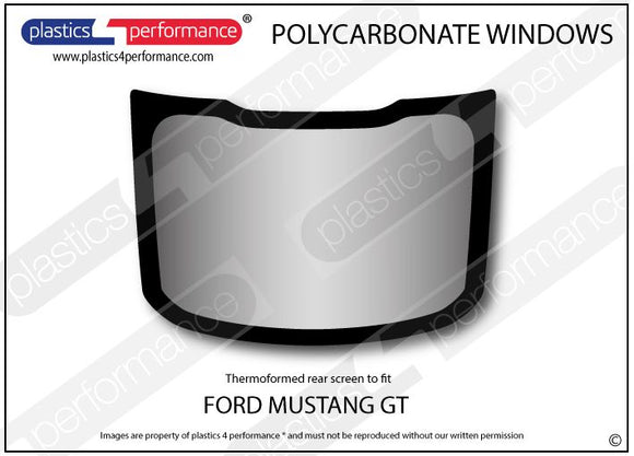 ポリカーボネート リアウインドウ｜Ford Mustang 6th Generation（2015〜2023年） 1