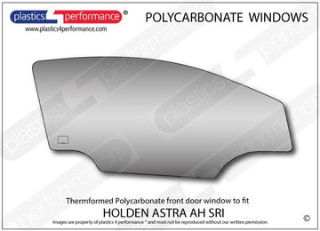 ポリカーボネート 右フロントドアウインドウ｜Holden Astra AH - 3dr Hatchback
