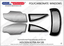 ポリカーボネート ウインドウキット｜Holden Astra AH - 3dr Hatchback