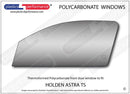 ポリカーボネート ウインドウキット｜Holden Astra TS - 3dr Hatchback