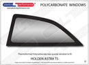 ポリカーボネート ウインドウキット｜Holden Astra TS - 3dr Hatchback
