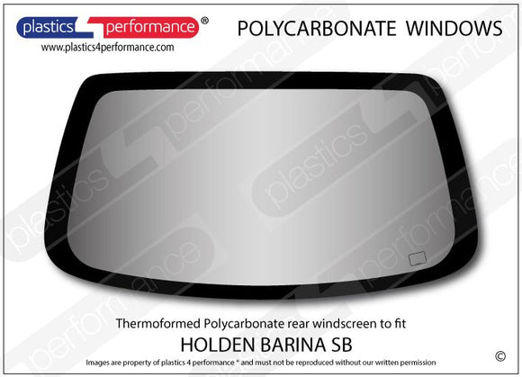 ポリカーボネート リアウインドウ｜Holden Barina SB - 3dr Hatchback