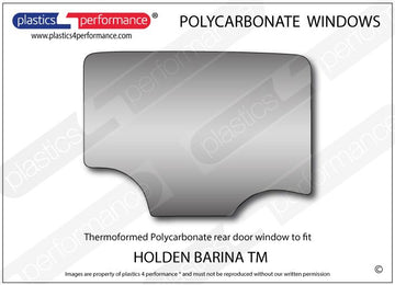 ポリカーボネート 右リアドアウインドウ｜Holden Barina TM - 5dr