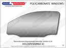 ポリカーボネート ウインドウキット｜Holden Barina XC - 3dr Hatchback