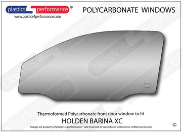 ポリカーボネート ウインドウキット｜Holden Barina XC - 3dr Hatchback